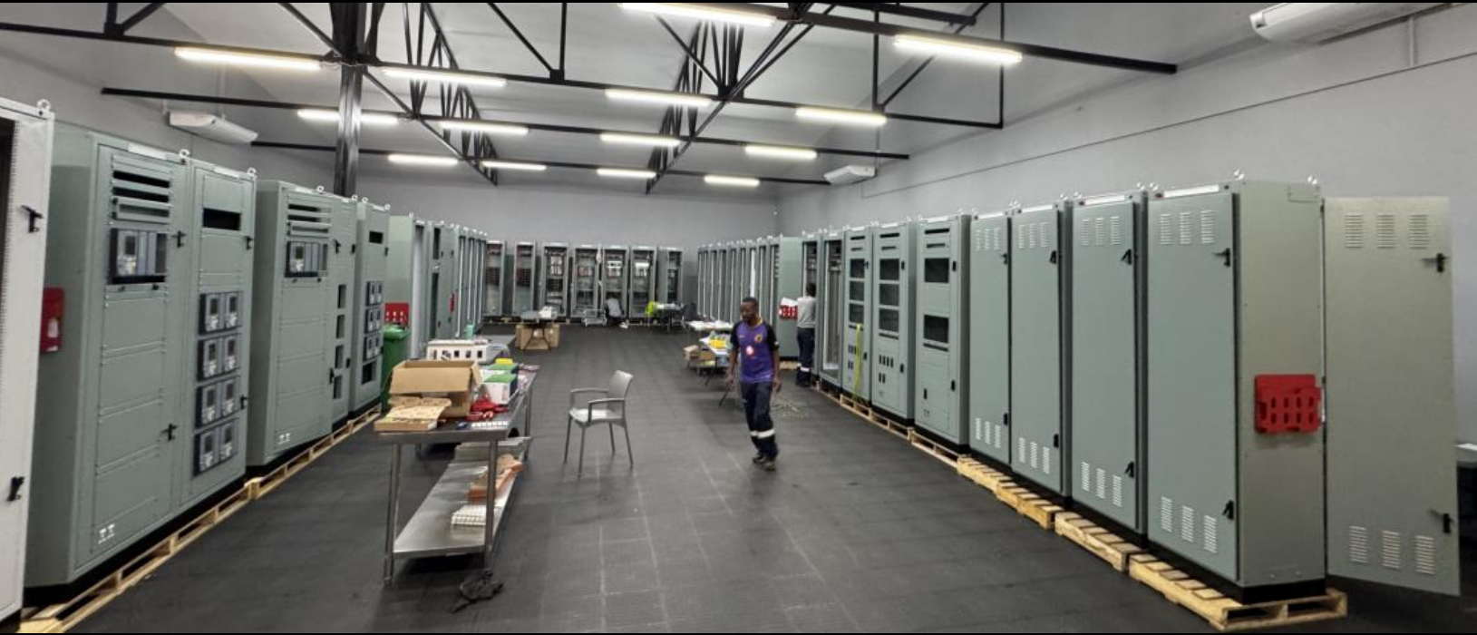 PNG Hartbeespoort manufacturing facility — control panel assembly floor