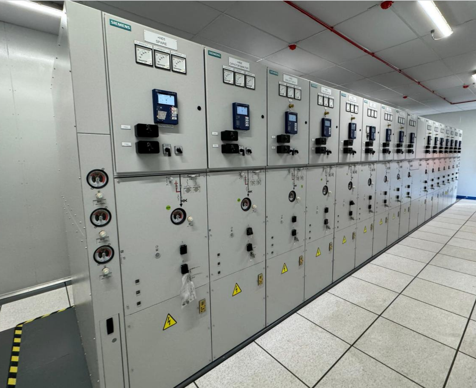 Siemens medium voltage GIS switchgear manufactured at Hartbeespoort